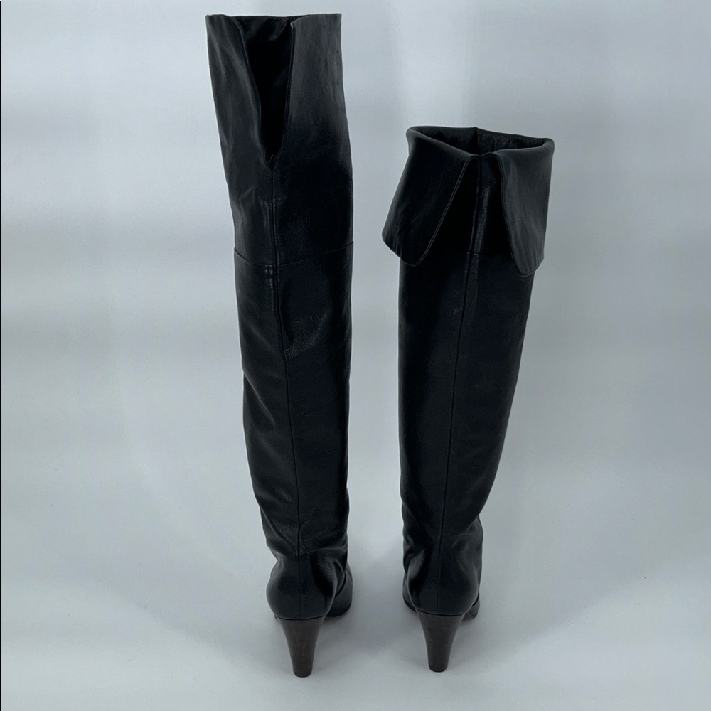 ASH Black Leather Knee-High Heeled Boots Women’s EU 39 / US 8–8.5 - Picture 7 of 10